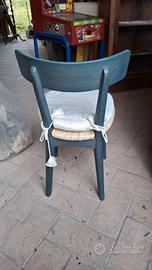 sedie vintage o bistrot con seduta in paglia