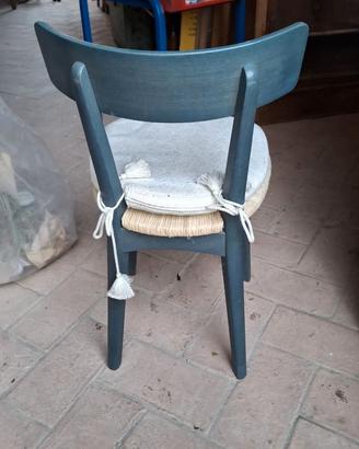 sedie vintage o bistrot con seduta in paglia