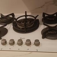 piano cottura a gas Whirlpool, 5 fuochi vetro, bia