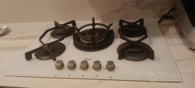 piano cottura a gas Whirlpool, 5 fuochi vetro, bia