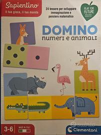 gioco bambin domino clementoni 3-6 anni come nuovo