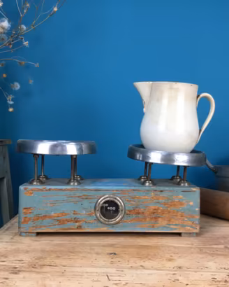 BILANCIA A DUE PIATTI INIZI 900 DA NEGOZIO CELESTE