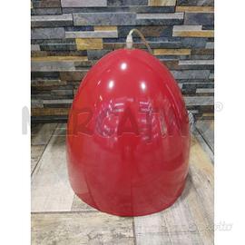 LAMPADARIO ROSSO STILE DESIGN NORD EUROPEO