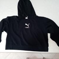 felpa puma donna nera corta