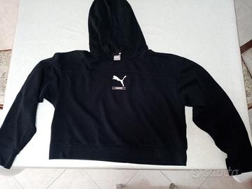 felpa puma donna nera corta