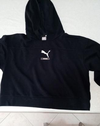 felpa puma donna nera corta