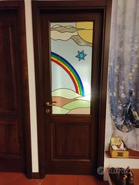 Pannello porta in Vetro colorato