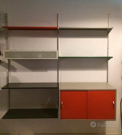 Libreria metallo con fioriera