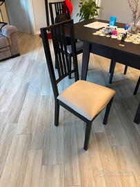 Sedie Ikea colore marrone-nero