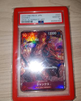 OnePiece TGC game shanks 007 op-013 PSA 10 JPN