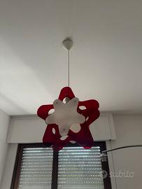 Lampadario rosso