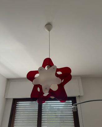 Lampadario rosso