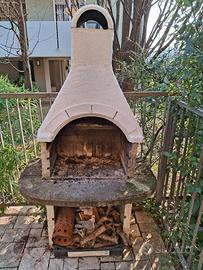 caminetto barbecue camino