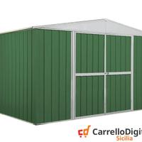 Box in lamiera di Acciaio 360x260cm 9mq verde