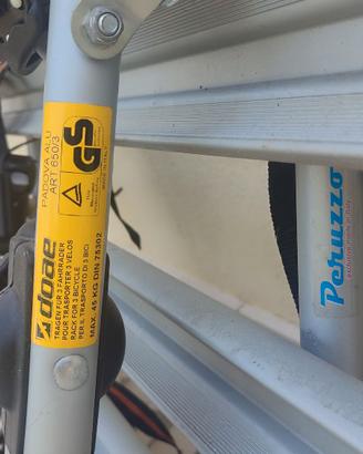 Porta bici da 3 posti da portellone, marca Peruzzo