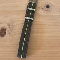 Cinturino in corda NATO 18mm Verde /Giallo
