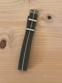 Cinturino in corda NATO 18mm Verde /Giallo