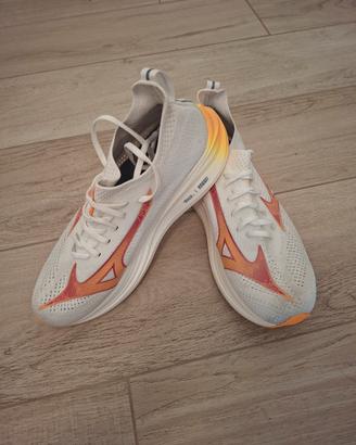 Scarpe running Mizuno Neo Zen bianche arancio