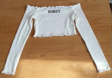 Maglietta Shein a coste tg.M 