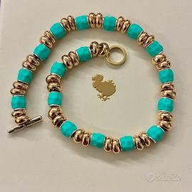 Dodo pomellato 1 granello azzurro turchese raro