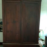 Armadio epoca in legno massello 130x58x220