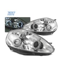 FARI OCCHI ANGEL FIAT GRANDE PUNTO 05-08 CROMATI