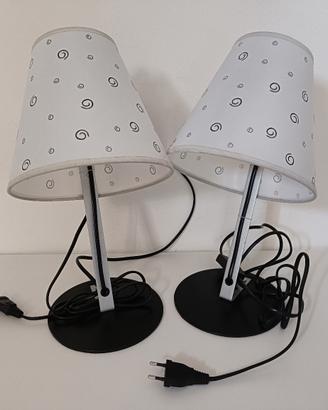 2 lampade abat jour da scrivania 