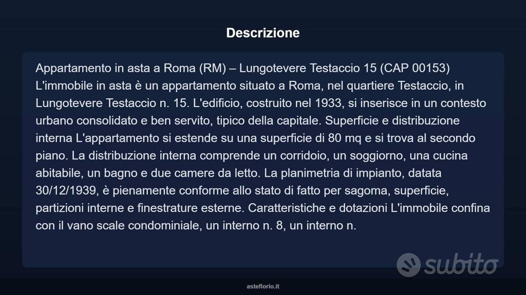Appartamento – Roma, Testaccio, Municipio Roma I - Vista 4