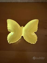 Svuotatasche Farfalla Carini in ceramica gialla