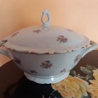 Antica zuppiera Thuringia con coperchio