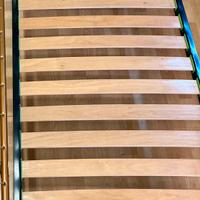 Rete letto con doghe legno