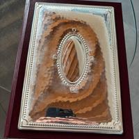 Rubrica agenda in argento e pelle