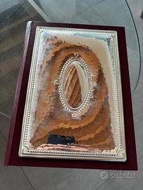 Rubrica agenda in argento e pelle