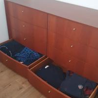 Comò cassettiera colore ciliegio