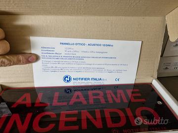 Pannello antincendio Ottico/Acustico Notifier