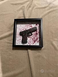 Quadro 3D Moderno Design Artistico - Pistola Glock