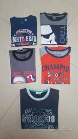 5 maglie 7-8 anni blocco 