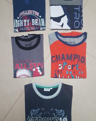 5 maglie 7-8 anni blocco 