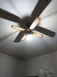 lampadario a soffitto con pale 