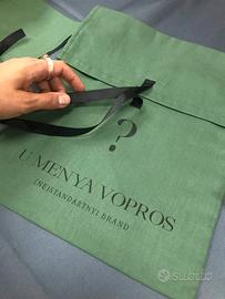 Busta con lembo in cotone colorato (10 pz.)