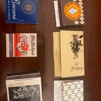 Lotto matchbook vintage internazionali