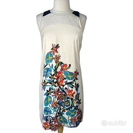 Vestito Surkana floreale bianco Cod. 008