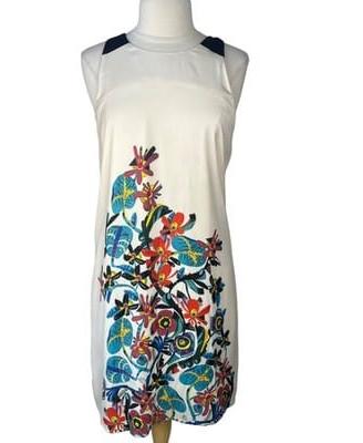 Vestito Surkana floreale bianco Cod. 008