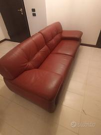Divani in pelle rossa chateau d'ax 240 cm