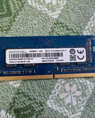 RAM DDR4 SODIMM 4GB 3200MHZ 