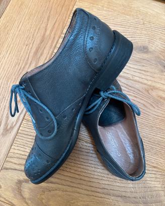 Stringate Chiaroscuro Made in Italy Vero Cuoio 36