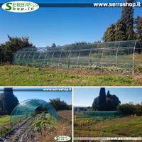 Serra antigrandine tunnel box auto modulabile rete