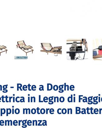 Rete Motorizzata King + Materasso Memory gel