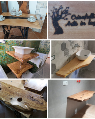 Lavabo Sospeso Tavolo Tavolino ulivo arredamento