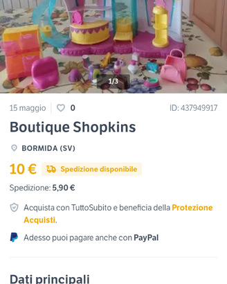 Tris Shopkins (3 playset + personaggi)